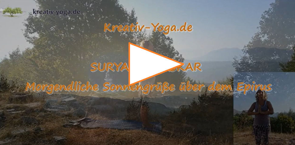 Kreativ-Yoga Bärbel Dietze - Surya Namaskar - Sonnengrüße über dem Epirus